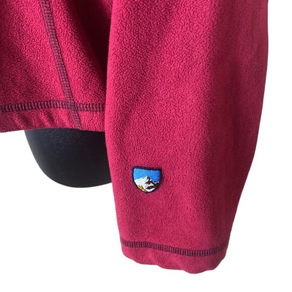 Kuhl microchamois fleece red 1/4 zip pullover xl - Picture 2 of 4